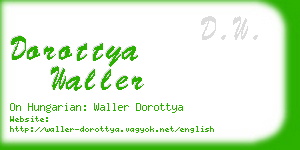 dorottya waller business card